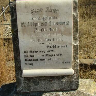 RADEMAN Phillippus Theunis 1904-1923