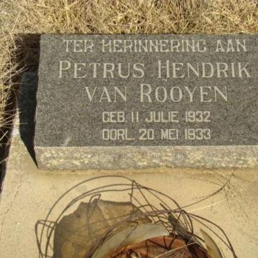 ROOYEN Petrus Hendrik, van 1932-1933