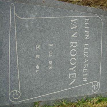 ROOYEN Ellen Elizabeth, van 1908-1994