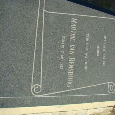 RENSBURG Marthie, van ?-1997