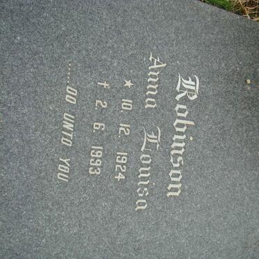 ROBINSON Anna Louisa 1924-1993