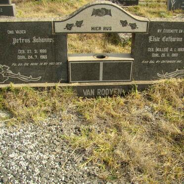 ROOYEN Petrus Johannes, van 1889-1965 &amp; Elsie Catharina MULLER 1893-1963