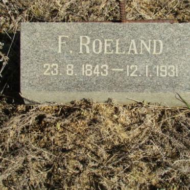 ROELAND F. 1843-1931