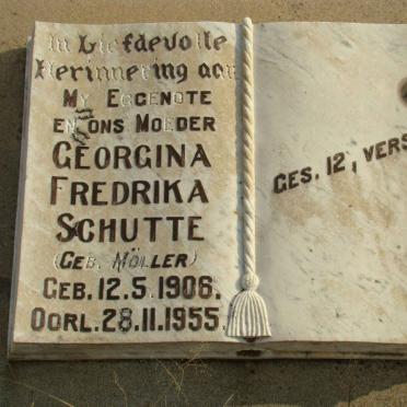 SCHUTTE Georgina Fredrika nee MOLLER 1906-1955