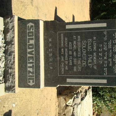 SOLOVEITZIG Isaac Philip -1916