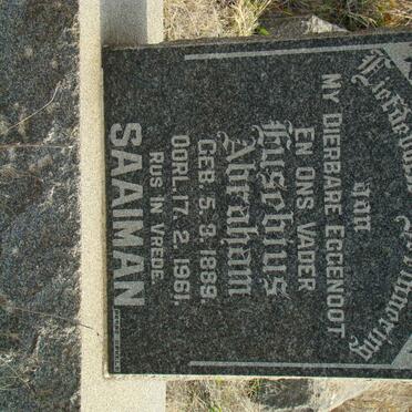 SAAIMAN Eusebuis Abraham 1889-1961