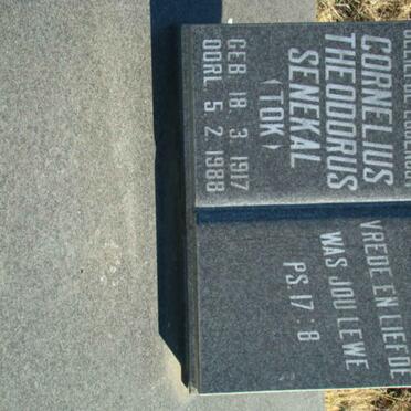 SENEKAL Cornelius Theodorus 1917-1988