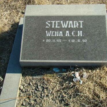 STEWART Wena A.C.M. 1945-1992