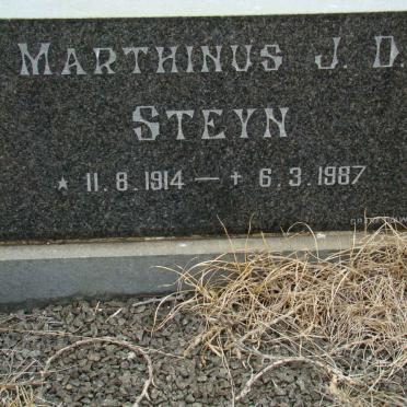 STEYN Marthinus J.D. 1914-1987