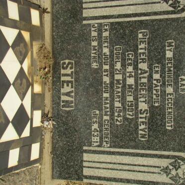 STEYN Pieter Albert 1907-142
