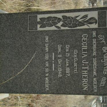THERON Cecilia J. nee CLOETE 1887-1948