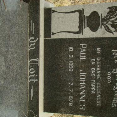 TOIT Paul Johannes, du 1896-1976