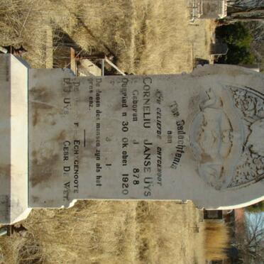 UYS Cornelius Janse 1878-1920
