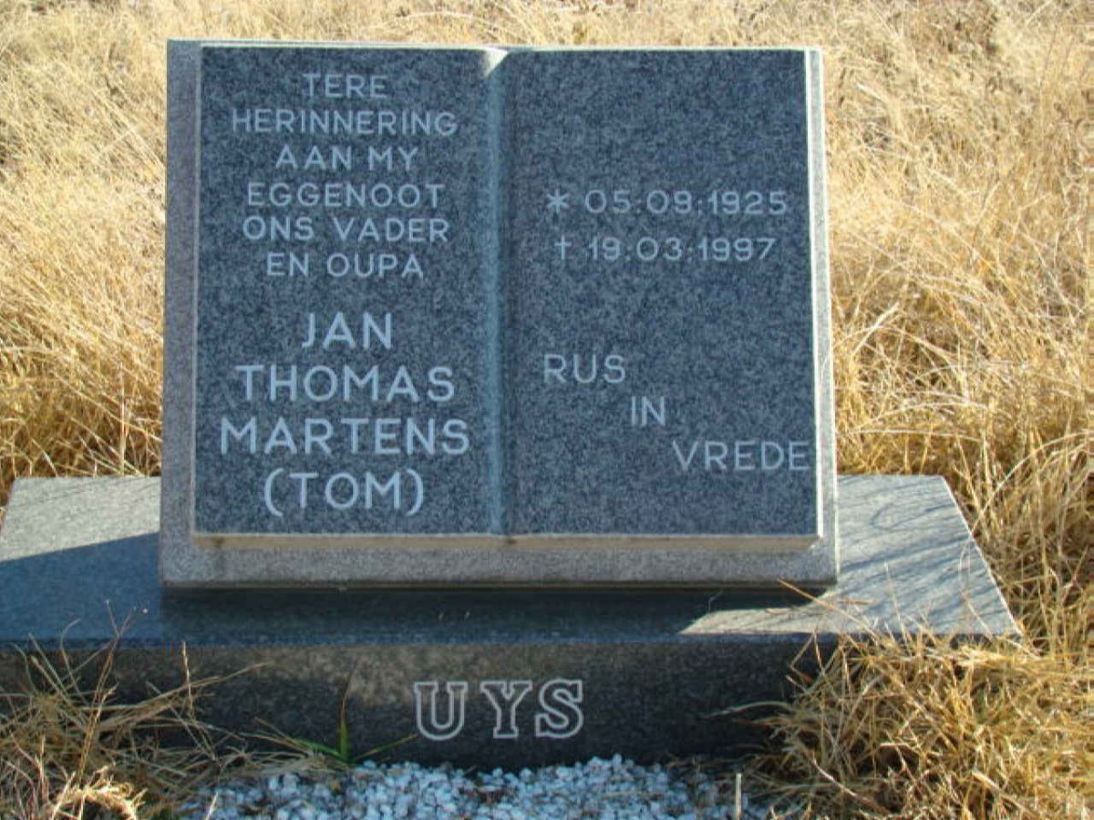 UYS Jan Thomas Martens 1925-1997