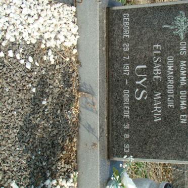 UYS Elsabe Maria 1917-1993