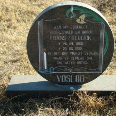 VOSLOO Frans Frederik 1958-1992