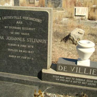 VILLIERS Izak Johannes Stefanus, de 1878-1937