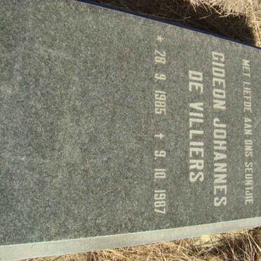 VILLIERS Gideon Johannes, de 1985-1987