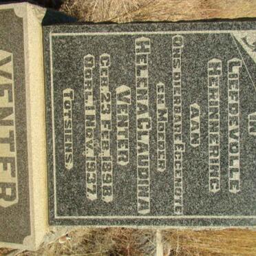 VENTER Helena Claudina 1898-1937