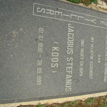 VILLIERS Johannes Stefanus, de 1930-1999