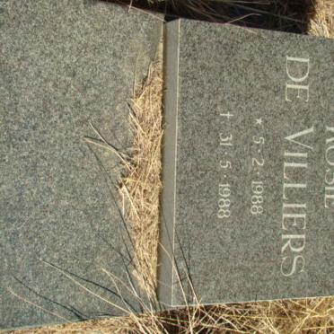 VILLIERS Kosie, de  1988-1988