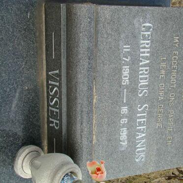 VISSER Gerhardus Stefanus 1905-1967
