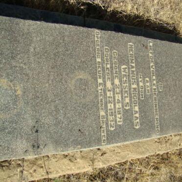 WESSELS Hermanus Nicolaas 1871-1932