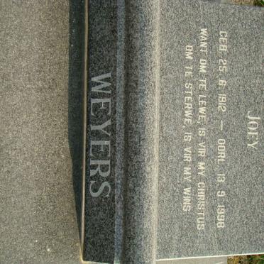 WEYER Joey 1912-1998