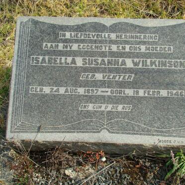 WILKINSON Isabella Susanna nee VENTER 1897-1946