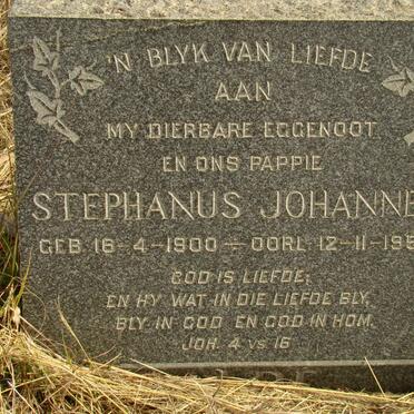 ? Stephanus Johannes 1900-1957