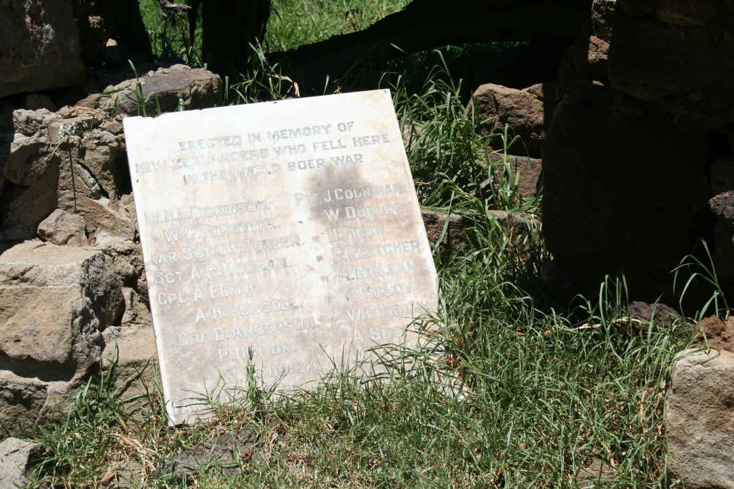 3. Memorial Plaque - Battle of Langverwacht 23 Feb 1902