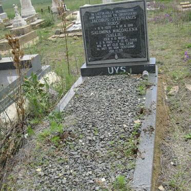 UYS Jacobus Stephanus 1920-1991 &amp; Salomina Magdalena V.D. BERG 1925-2009