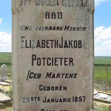 POTGIETER Elizabeth Jakoba nee MARTENS 1857-1930