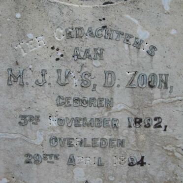 UYS M.J. 1892-1894