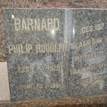 BARNARD Philip Rudolph 1925-1961