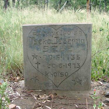 SEBE Tseko Jeremia 1935-1973