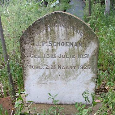 SCHOEMAN J.P. 1851-1929