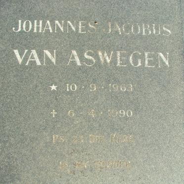 ASWEGEN Johannes Jacobus, van 1963-1990