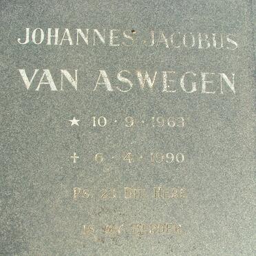 ASWEGEN Johannes Jacobus, van 1963-1990