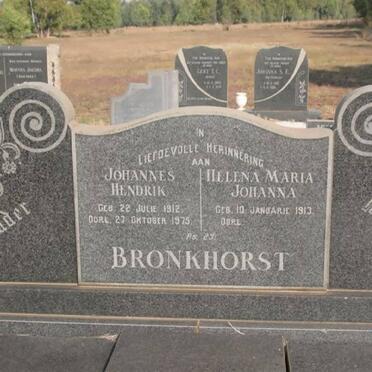 BRONKHORST Johannes Hendrik 1912-1975 &amp; Helena Maria Johanna 1913-