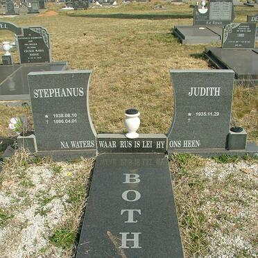 BOTHA Stephanus 1938-1996 &amp; Judith 1935-