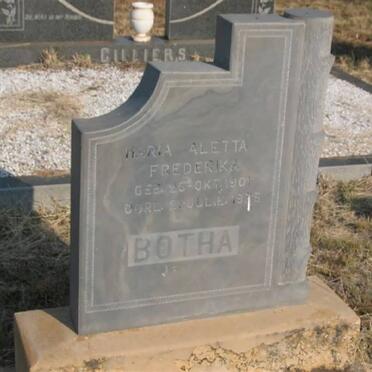 BOTHA Maria Aletta Frederika 1901-1975
