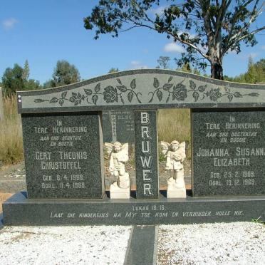 BRUWER Gert Theunis Christoffel 1968-1968 :: BRUWER Johanna Susanna Elizabeth 1969-1969