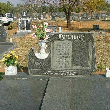 BRUWER Jacobus Johannes 1949-1995