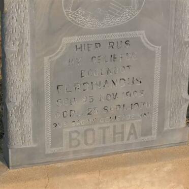 BOTHA Ferdinandus 1905-1970