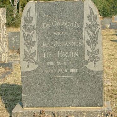 BRUIN Jan Johannes, de 1916-1966