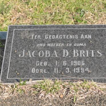 BRITS Jacoba D. 1906-1994