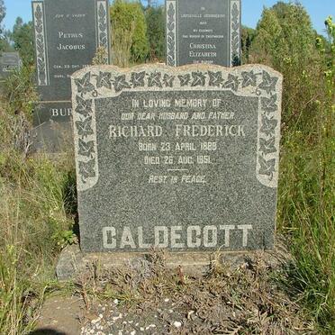 CALDECOTT Richard Frederick 1888-1951