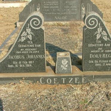 COETZEE Jacobus Johannes 1897-1964 &amp; Dora Regina DU PLESSIS 1899-1970