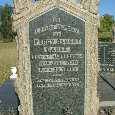 CADLE Percy Albert -1930